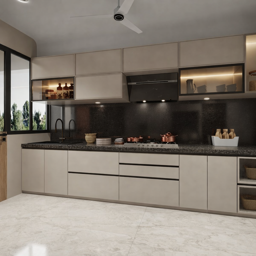Kitchen interior design by Studio013