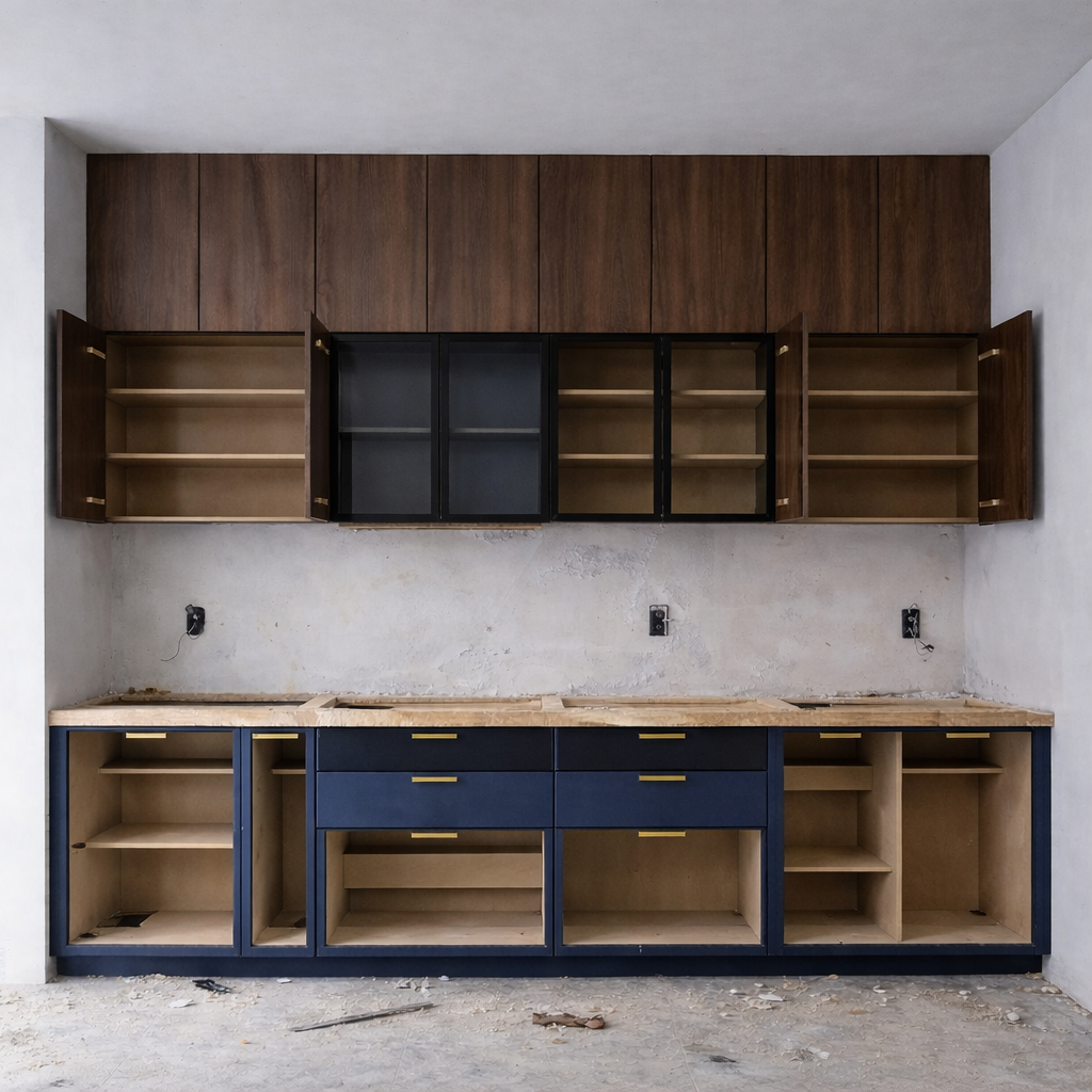 Kitchen interior design by Studio013