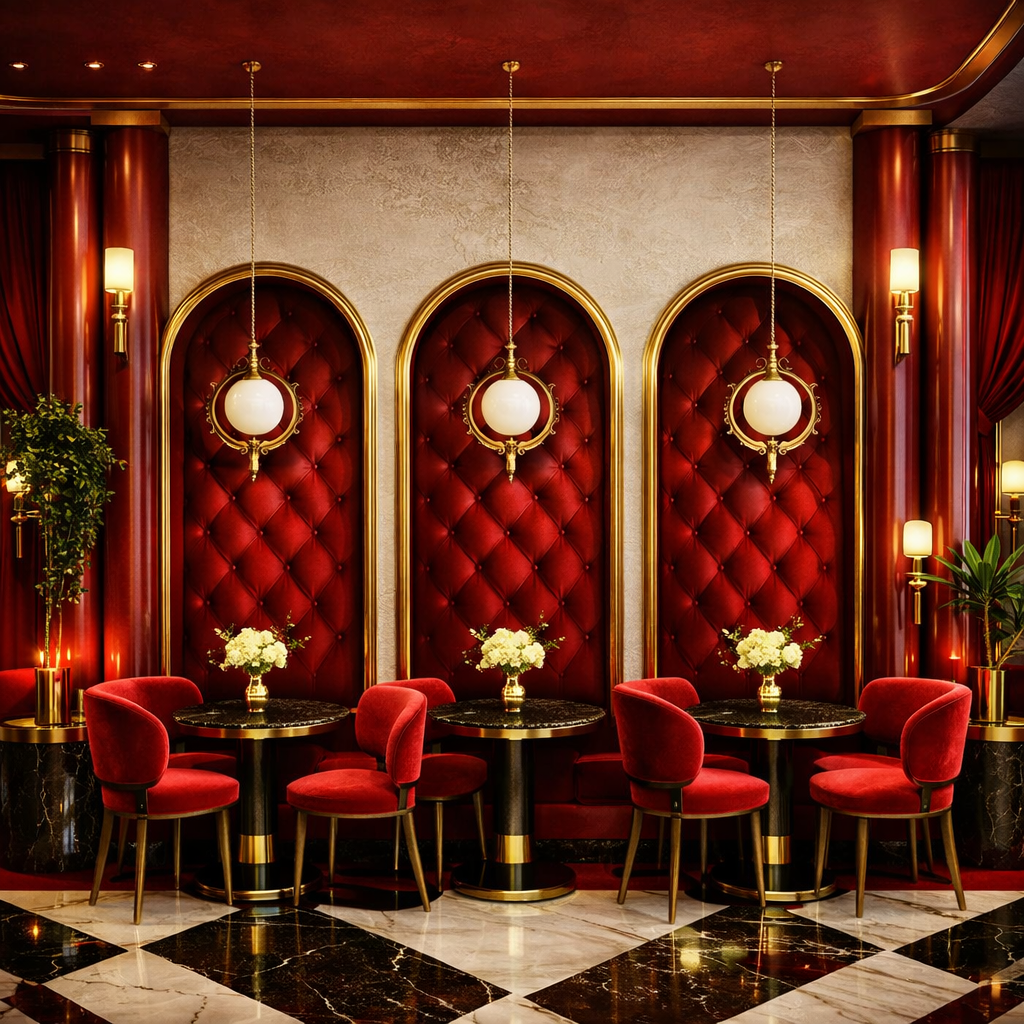 Restaurant interior design by Studio013