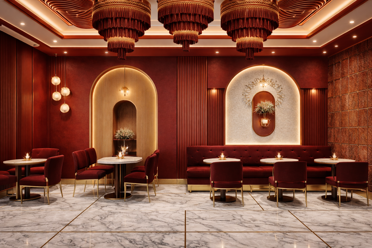 Restaurant interior design by Studio013