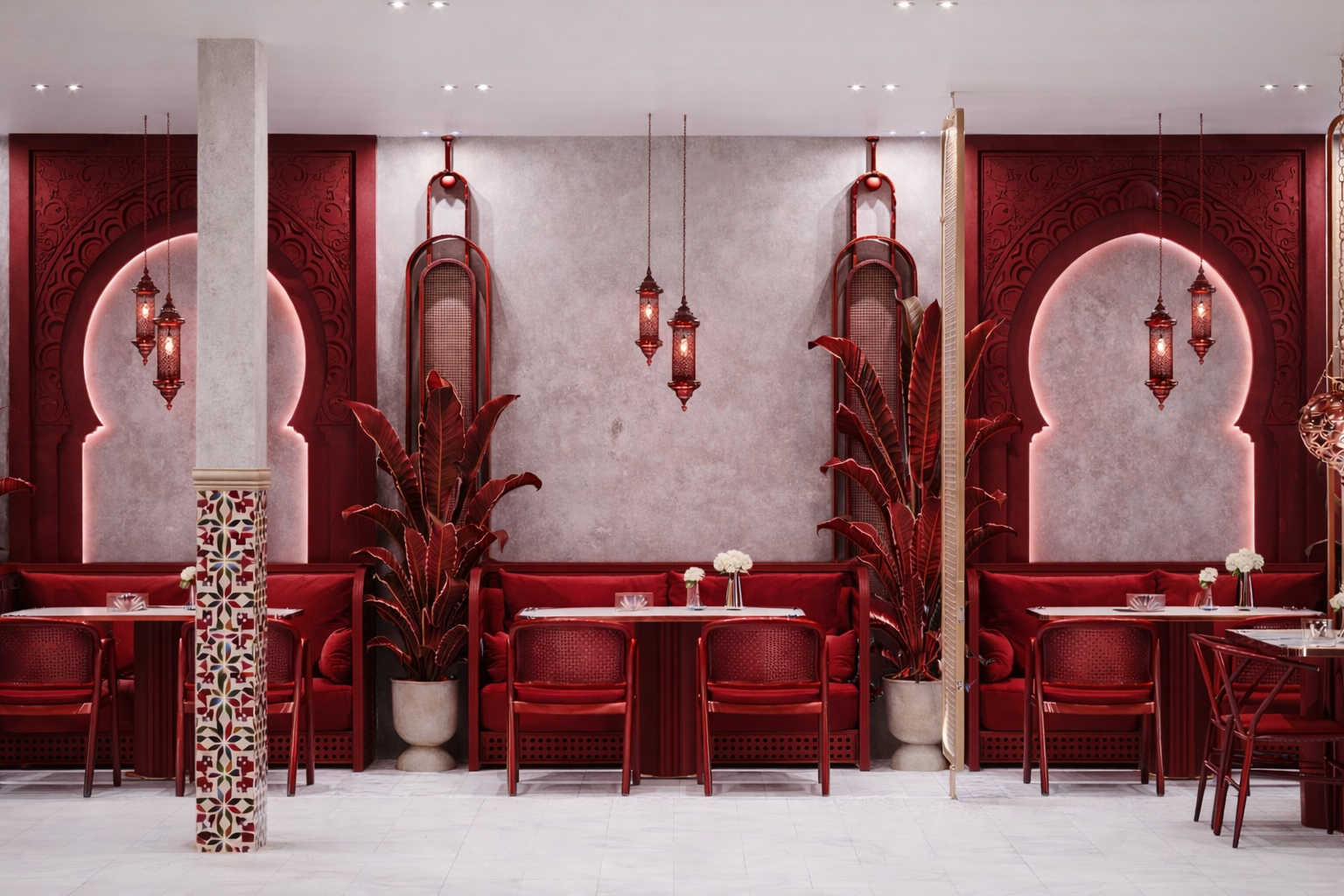 Restaurant interior design by Studio013