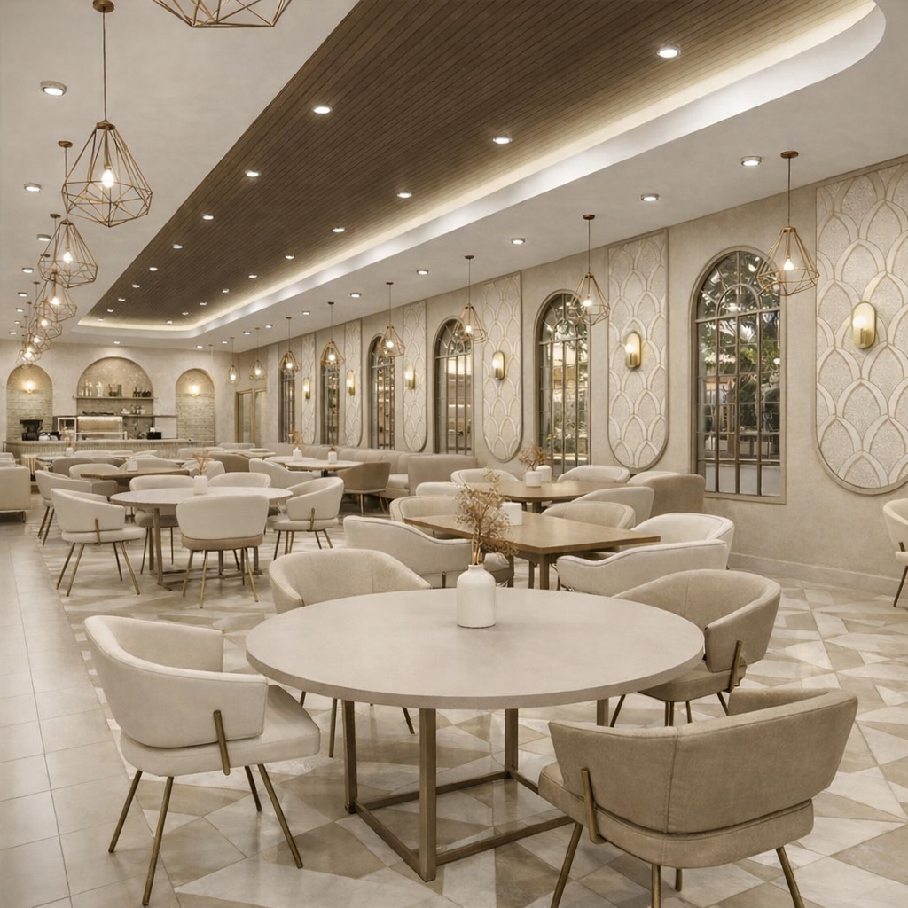 Restaurant interior design by Studio013