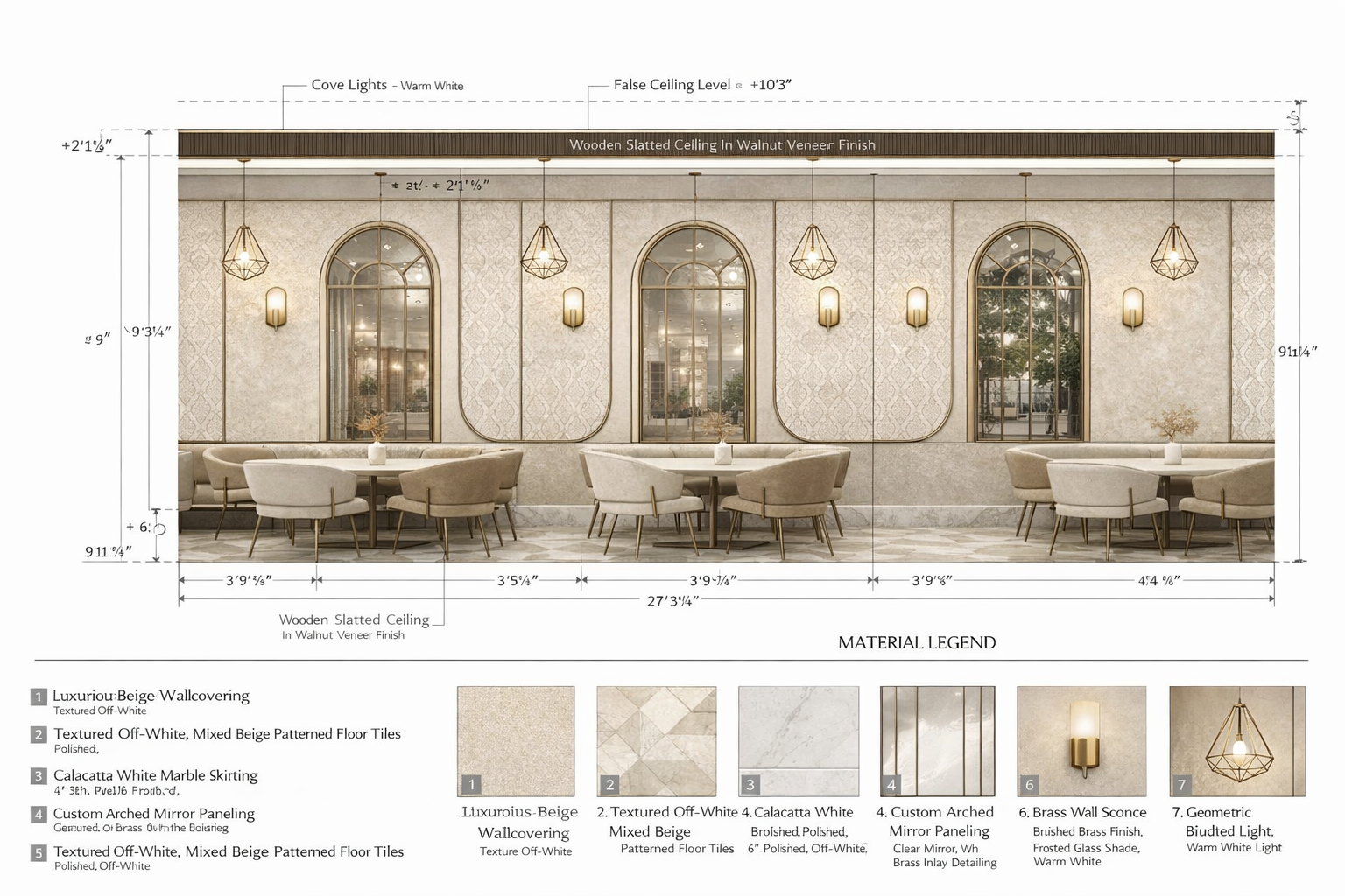 Restaurant interior design by Studio013