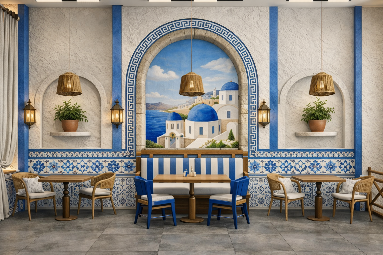 Restaurant interior design by Studio013